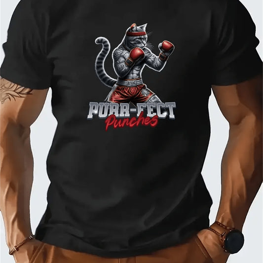 Men's Creative Tops, Casual Short Sleeved Round Neck T-shirts, Summer Outdoor Men's Clothing Apparel/Shirt/Graphic Shirt SNULLO https://www.cyberehub.com