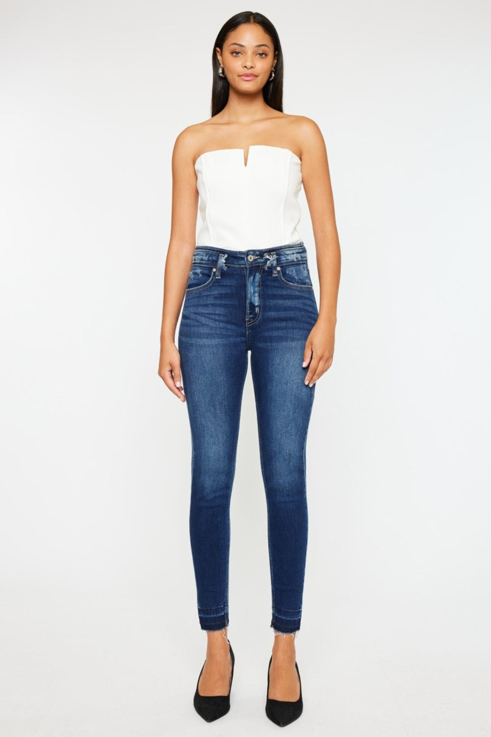 Kancan Full Size High Rise Ankle Skinny Jeans Bottoms Bottoms Clothing Kancan Ship from USA Women Trendsi https://www.cyberehub.com