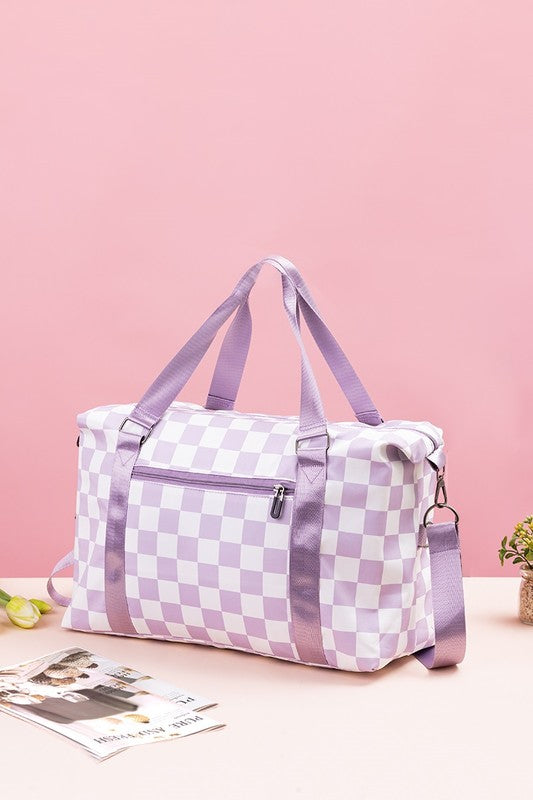 Zenana Checkered Multi-Pocket Travel Bag Apparel Apparel Ship from USA TikTok Trendsi Zenana Trendsi https://www.cyberehub.com