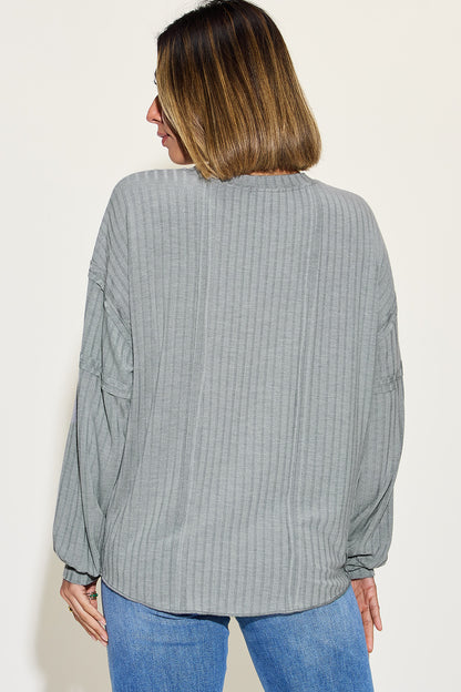 Basic Bae Full Size Ribbed Round Neck Long Sleeve T-Shirt Apparel/Tops Basic Bae Ship from USA TikTok Tops Trendsi USPS Walmart Walmart Apparel Trendsi https://www.cyberehub.com