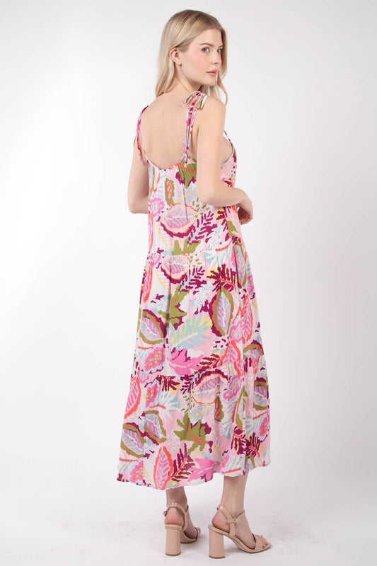 VERY J Tropical Printed Cami Midi Dress Apparel/Dress Dress Ship from USA TikTok Trendsi USPS VERY J Walmart Walmart Apparel Trendsi https://www.cyberehub.com