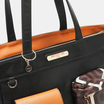 Nicole Lee USA Geometric Pattern Tote Bag Bag Bag Nicole Lee USA Ship from USA Women Trendsi https://www.cyberehub.com