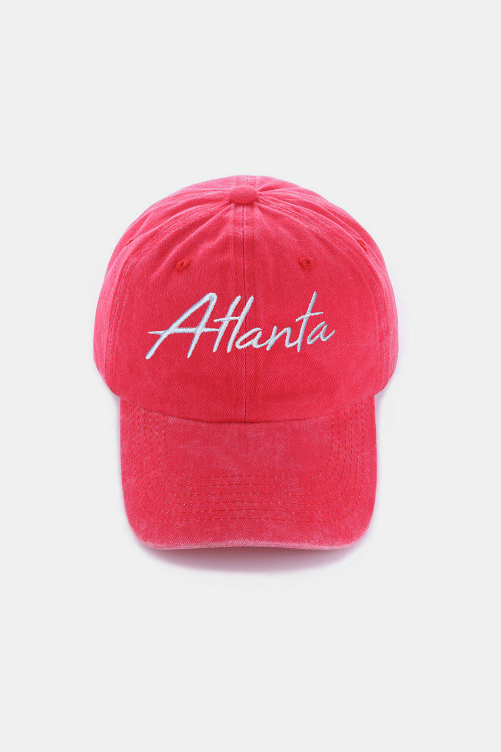 Zenana Washed ATLANTA Embroidered Baseball Cap Atlanta Red One Size Ship from USA TikTok USA Zenana Trendsi https://www.cyberehub.com