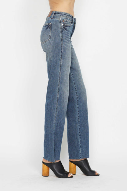 Judy Blue Full Size Tummy Control Straight Jeans Bottoms Bottoms Clothing Judy Blue Ship from USA Women Trendsi https://www.cyberehub.com