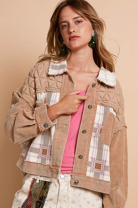 POL Corduroy Jacquard Patchwork Button Up Jacket Teddy Bear Multicolor Apparel Apparel POL Ship from USA TikTok Trendsi Trendsi https://www.cyberehub.com