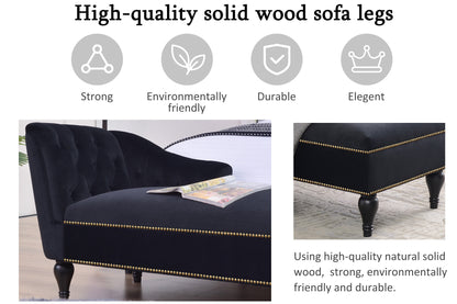 [New+Video] 58''Velvet Chaise Lounge,Button Tufted Right Arm Facing Lounge Chair with Nailhead Trim & Solid Wood Legs for Living Room or Office,Sleeper Lounge Sofa (New style of WF284880AAB) Giga GNJ Home Home & Garden Sofa Walmart Giga https://www.cyberehub.com