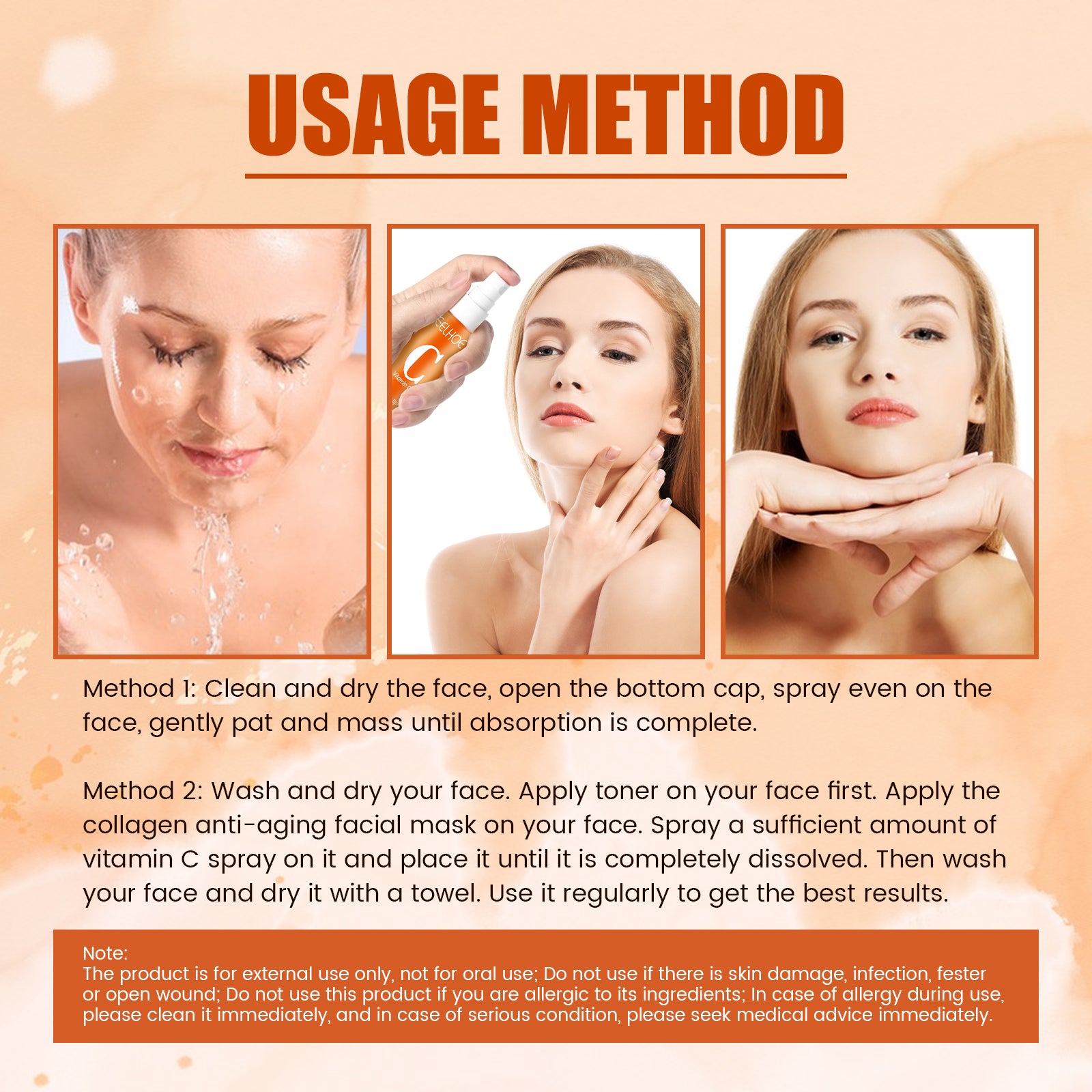 Vitamin C Moisturizing Spray Hydrates And Moisturizes Skin, Lightening Acne Spots And Whitening Spray Health Eprolo https://www.cyberehub.com