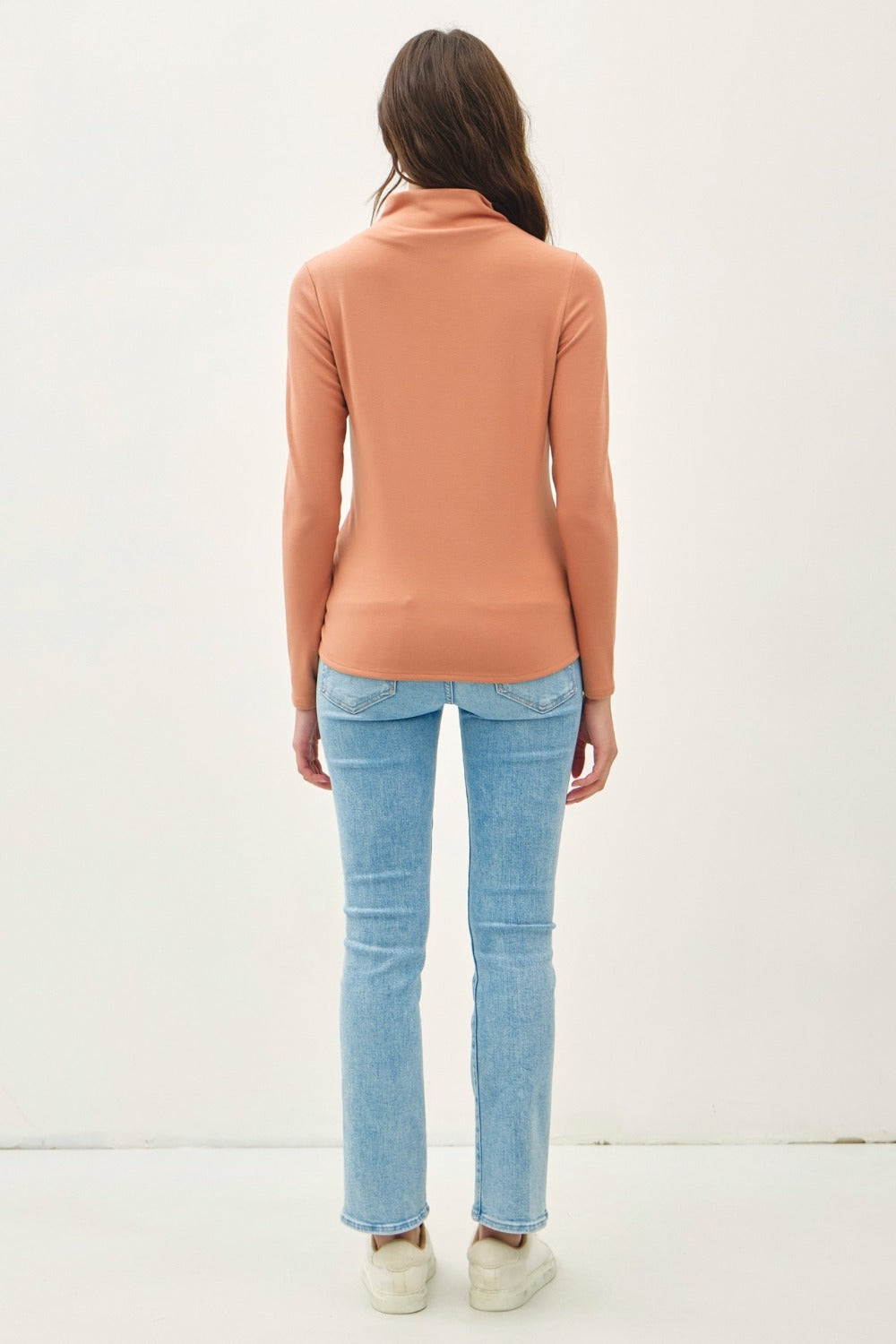 Be Cool Mock Neck Long Sleeve T-Shirt Apparel/Tops BE COOL Ship from USA TikTok Tops Trendsi USPS Walmart Walmart Apparel Trendsi https://www.cyberehub.com