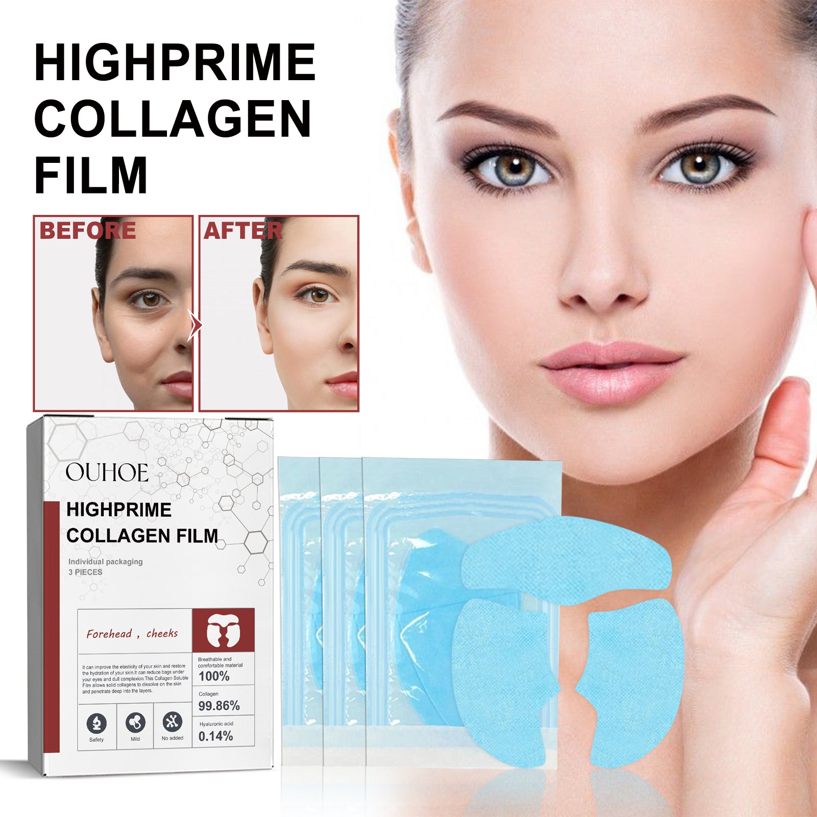 Collagen Membrane, Lighten Wrinkles, Bags, Dark Circles, Firm Skin, Plump And Moisturize Eye Rejuvenation Mask Health & Beauty Health Eprolo https://www.cyberehub.com