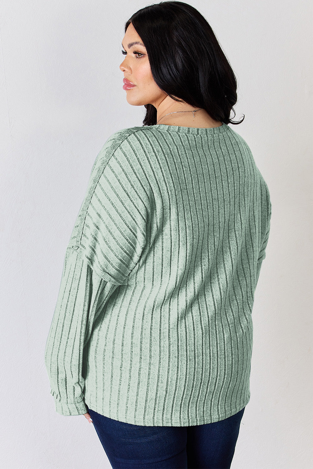 Basic Bae Full Size Ribbed Half Button Long Sleeve T-Shirt Apparel/Tops Basic Bae Ship from USA TikTok Tops Trendsi USPS Walmart Walmart Apparel Trendsi https://www.cyberehub.com