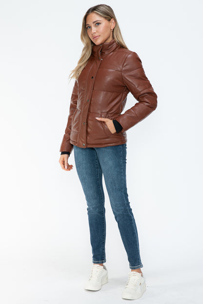 YMI Pocketed Zip Up Turtleneck Puffer Jacket Apparel Featured Ship from USA Tiktok Trendsi USA USPS Walmart YMI outerwear Trendsi https://www.cyberehub.com