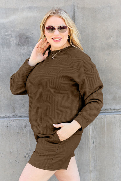Double Take Full Size Texture Long Sleeve Top and Drawstring Shorts Set Apparel/Tops Double Take Ship from USA TikTok Tops Trendsi USPS Walmart Walmart Apparel Trendsi https://www.cyberehub.com