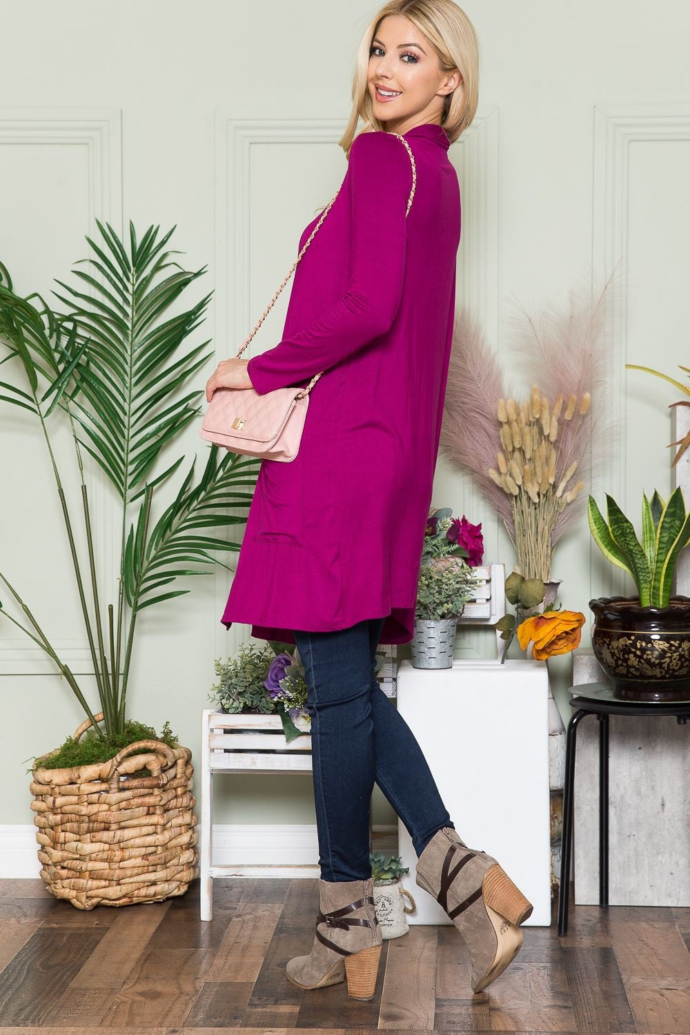Celeste Full Size Open Front Cardigan with Pockets Shirt Apparel Celeste Clothing Tops Ship from USA Shirts USA Women Trendsi https://www.cyberehub.com