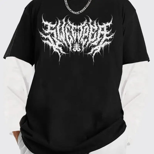 Men's Printed Short Sleeve T-Shirt Apparel/Shirt/Graphic Shirt SNULLO https://www.cyberehub.com