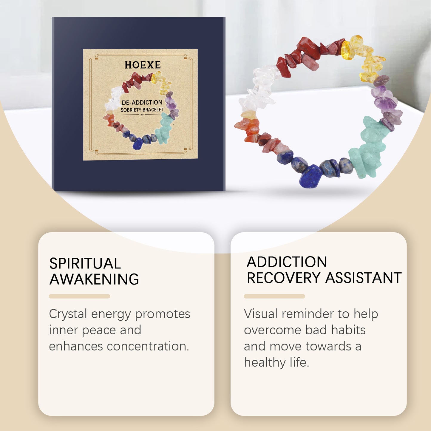 Colorful Crystal Bracelet, Everyday Hand With Decorative Personality Style Fashion Single Wrist Bracelet HOEXE eprolo https://www.cyberehub.com