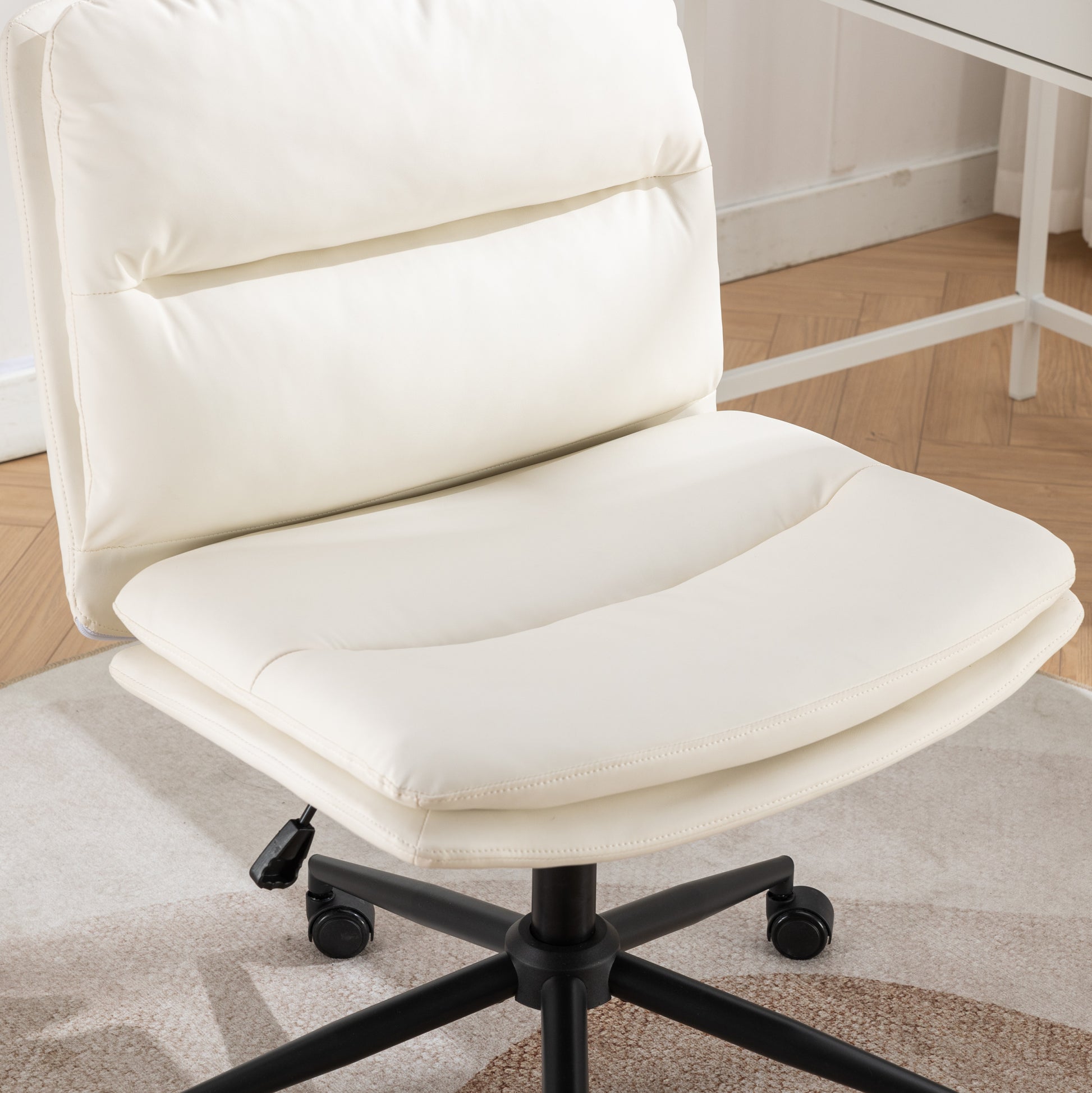 Bizerte Adjustable Swivel Criss-Cross Chair, Wide Seat/ Office Chair /Vanity Chair, White Furniture Giga GNJ Home Home & Garden Home Goods Walmart Giga https://www.cyberehub.com
