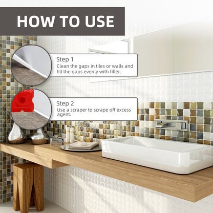 Tile Refill Agent, Kitchen Bathroom Waterproof Floor Mildew Proof Joint Tile Tip Sealant Home Eprolo https://www.cyberehub.com