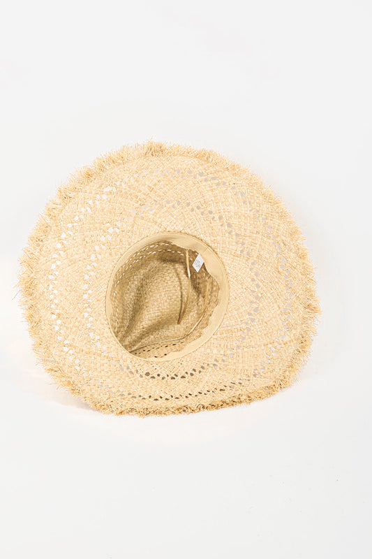 Fame Openwork Raw Hem Weave Hat Fame Accessories Ship from USA TikTok USA Trendsi https://www.cyberehub.com