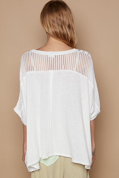 POL Eyelet Detail Studded High-Low Top Apparel/Tops POL Ship from USA TikTok Tops Trendsi USPS Walmart Walmart Apparel Trendsi https://www.cyberehub.com