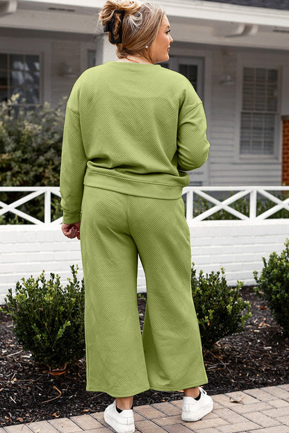 Double Take Full Size Textured Long Sleeve Top and Drawstring Pants Set Apparel/Tops Double Take Ship from USA TikTok Tops Trendsi USPS Walmart Walmart Apparel Trendsi https://www.cyberehub.com