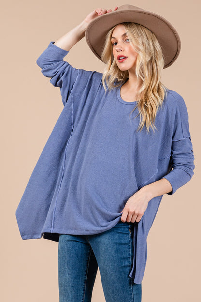 Ces Femme Asymmetrical Long Sleeve top Tops/Jackets/Sweaters Cesfemme Clothing Tops Ship from USA TikTok Trendsi USPS Walmart Trendsi https://www.cyberehub.com