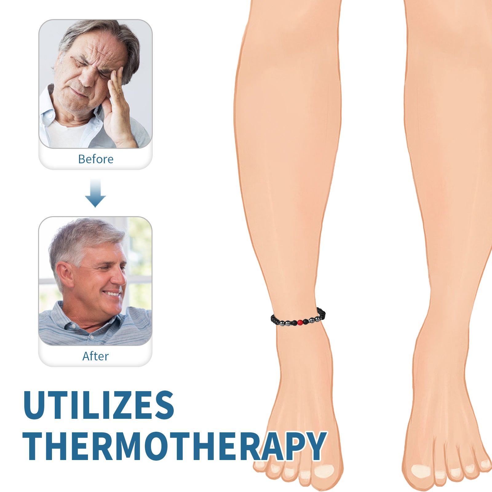 Nursing Foot Chain, Soothing Dizziness Body Discomfort Sugar Relief Health Care Anklet Health Eprolo https://www.cyberehub.com