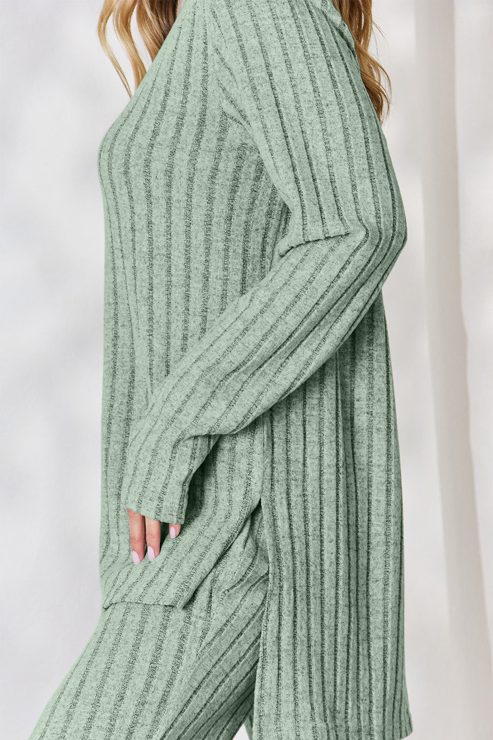 Basic Bae Full Size Ribbed High-Low Top and Wide Leg Pants Set Apparel/Tops Basic Bae Ship from USA TikTok Tops Trendsi USPS Walmart Walmart Apparel Trendsi https://www.cyberehub.com