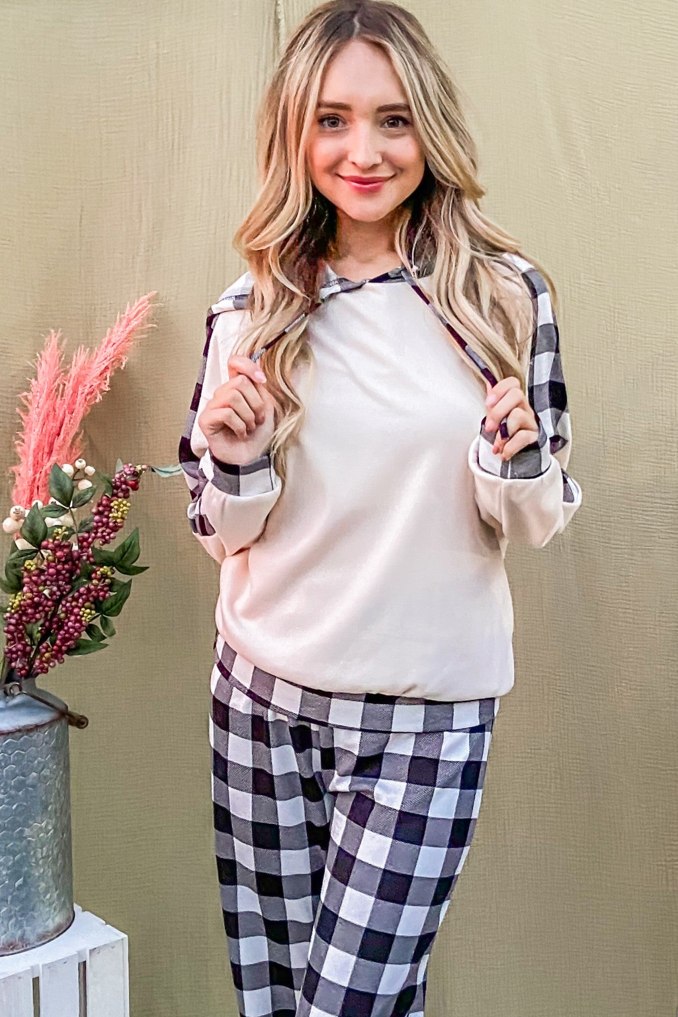 And The Why Drawstring Hooded Top and Plaid Pants Lounge Set Apparel/Tops And The Why Ship from USA TikTok Tops Trendsi USPS Walmart Walmart Apparel Trendsi https://www.cyberehub.com