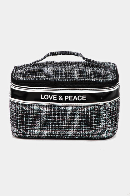 Fame Love & Peace Striped Handle Bag Black One Size Fame Accessories Ship from USA TikTok USA Trendsi https://www.cyberehub.com