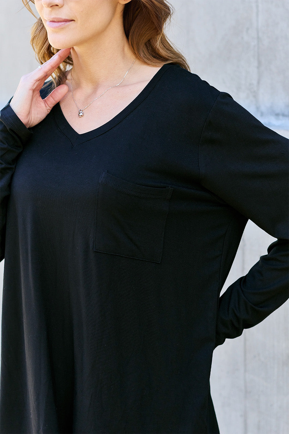 Basic Bae Full Size V-Neck Long Sleeve Top Apparel/Tops Basic Bae Ship from USA TikTok Tops Trendsi USPS Walmart Walmart Apparel Trendsi https://www.cyberehub.com
