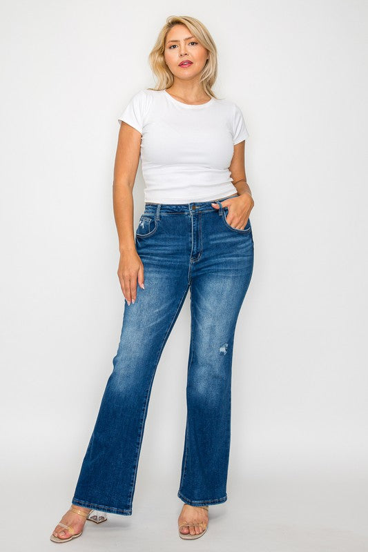 bytos Full Size High Rise Bootcut Jeans with Pockets Apparel Apparel bytos Ship from USA TikTok Trendsi Trendsi https://www.cyberehub.com