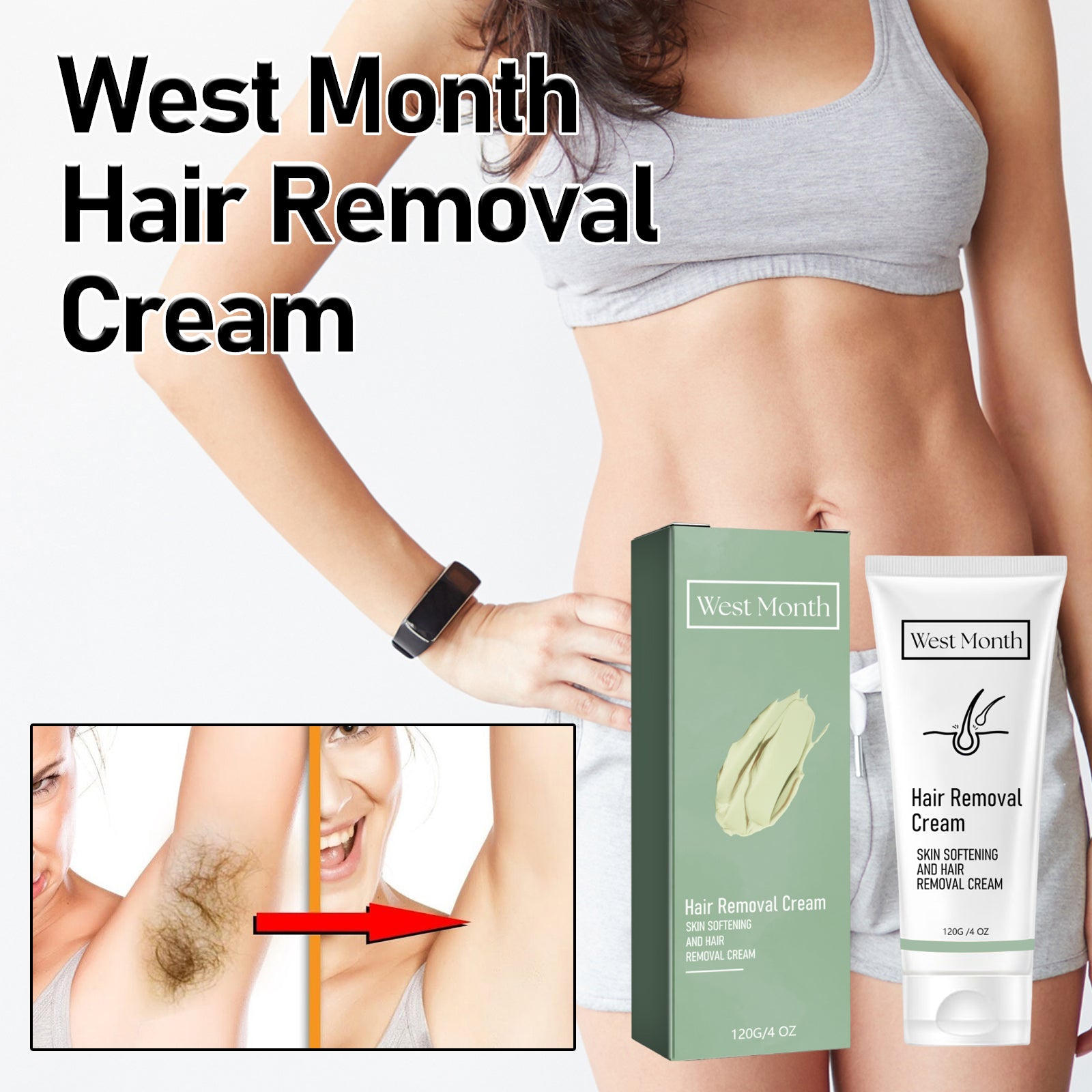 Hair Removal Cream, Full Body Underarm Lip Gentle Depilation Does Not Stimulate Smooth And Delicate Skin Health & Beauty Health Eprolo https://www.cyberehub.com