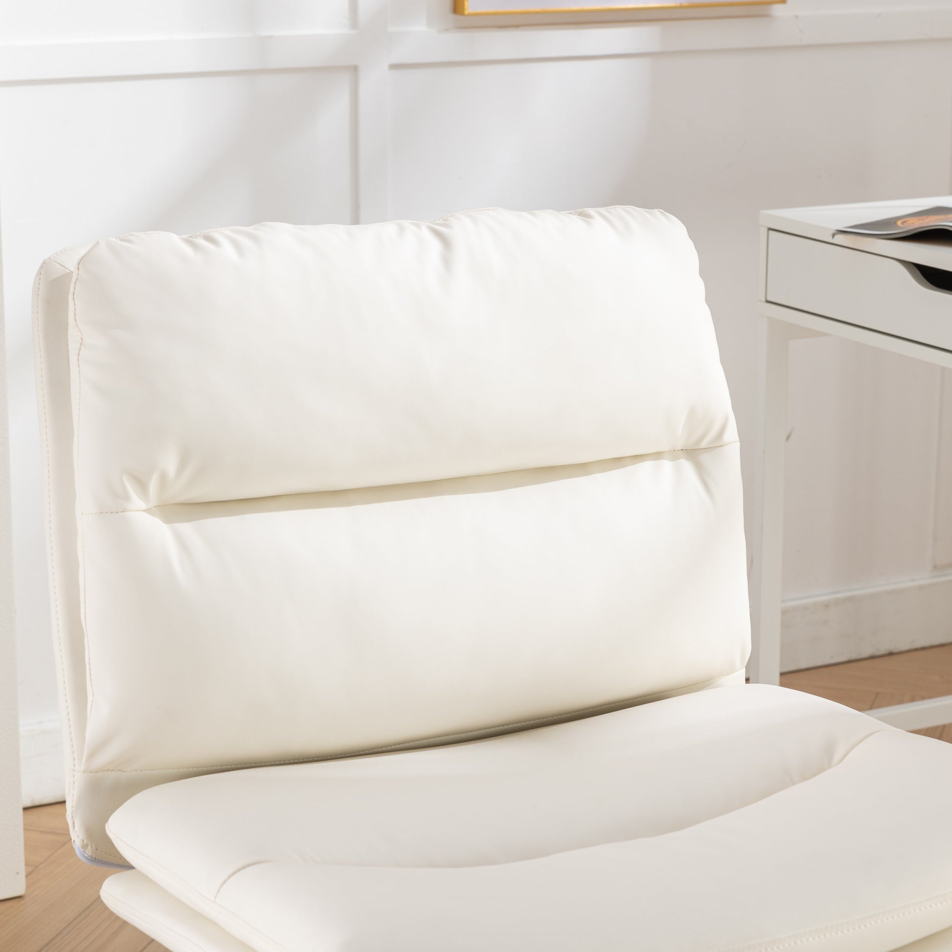 Bizerte Adjustable Swivel Criss-Cross Chair, Wide Seat/ Office Chair /Vanity Chair, White Furniture Giga GNJ Home Home & Garden Home Goods Walmart Giga https://www.cyberehub.com