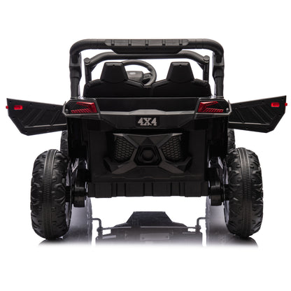 24V Two-Seater Kids Ride On UTV W/Parents Remote Control,Four-Wheel Suspension,Slow Start,Large wheel design,Anti-collision bar,Storage space,Music,USB,Bluetooth,Volume control,LED lights for Kids 3+. Giga Kids Toys Giga https://www.cyberehub.com