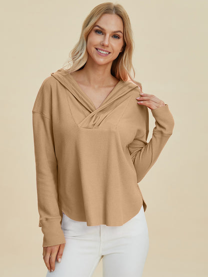 Double Take Full Size High-Low Dropped Shoulder Long Sleeve Hoodie Camel Tops/Jackets/Sweaters Clothing Tops Doorbusters Double Take Ship from USA TikTok Trendsi USPS Walmart Trendsi https://www.cyberehub.com