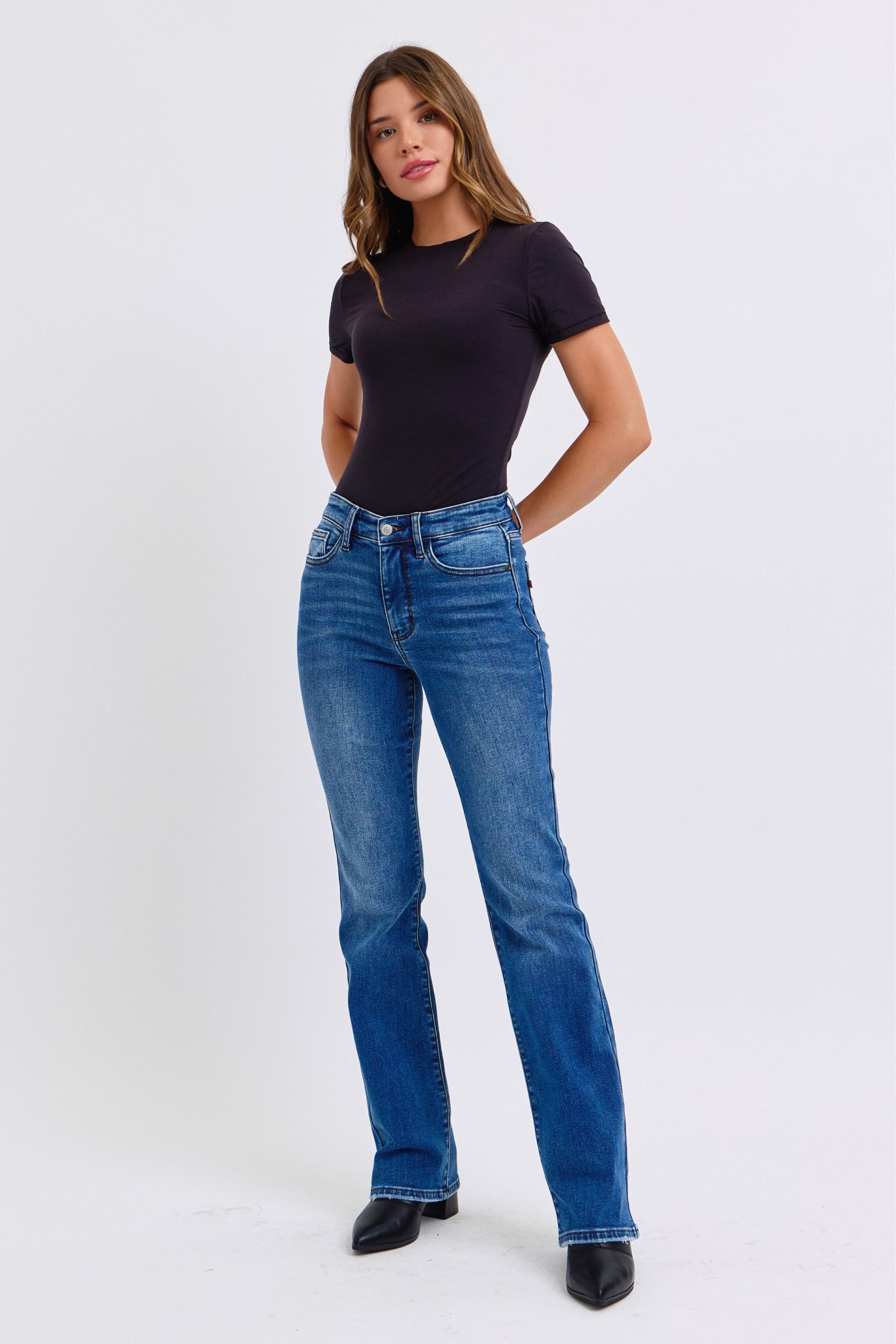 Judy Blue Full Size Run Mid-Rise Bootcut Jeans with Thermal Lining Apparel Apparel Judy Blue Ship from USA TikTok Trendsi Trendsi https://www.cyberehub.com