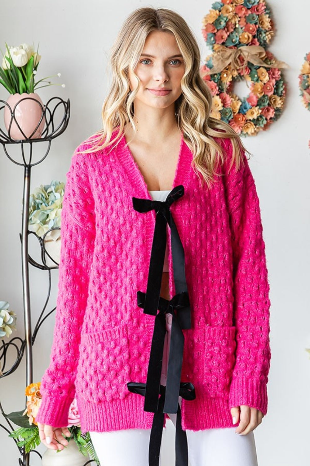First Love Tie Closure Open Knit Cardigan Shirt Apparel Clothing Tops First Love Ship from USA Shirts USA Women Trendsi https://www.cyberehub.com