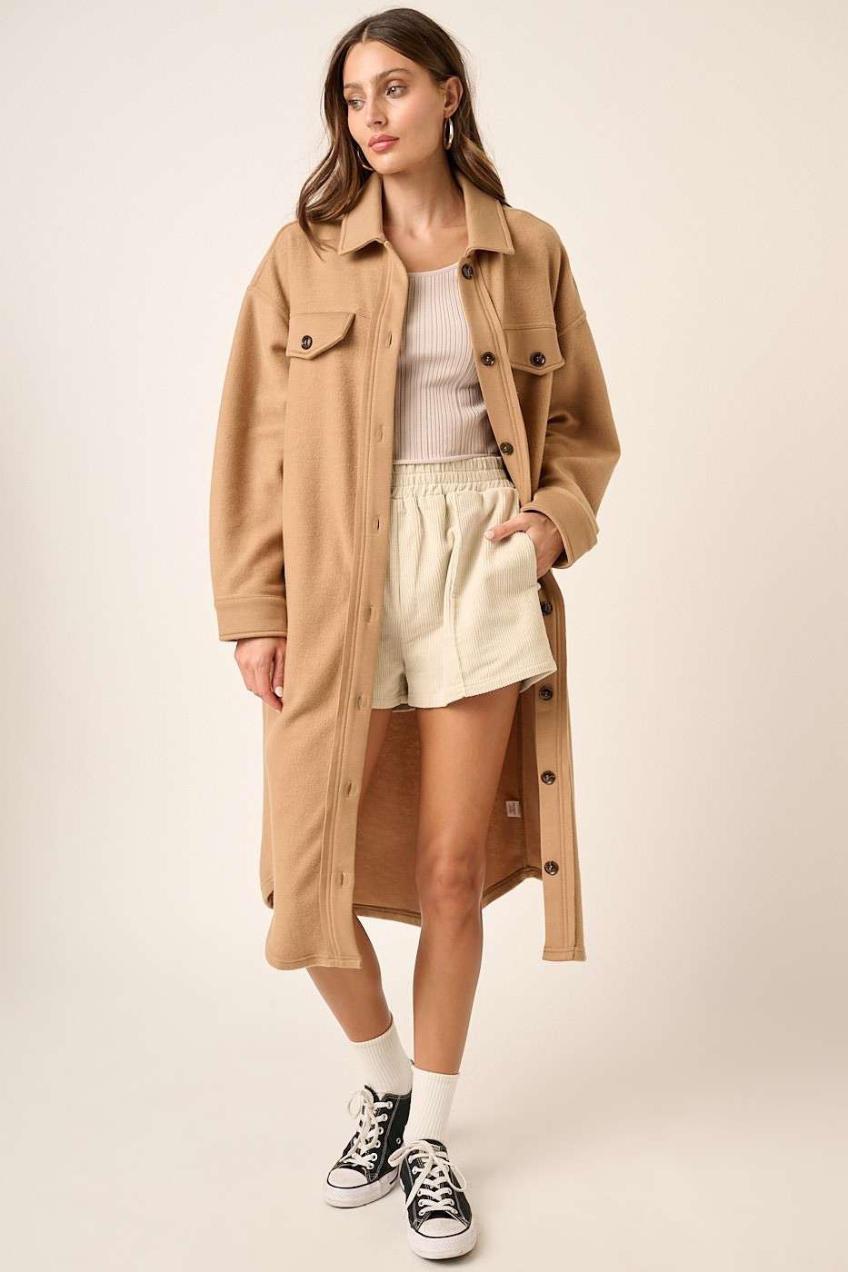 Mittoshop Button Up Drop Shoulder French Terry Longline Jacket Apparel Apparel Mittoshop Ship from USA TikTok Trendsi Trendsi https://www.cyberehub.com