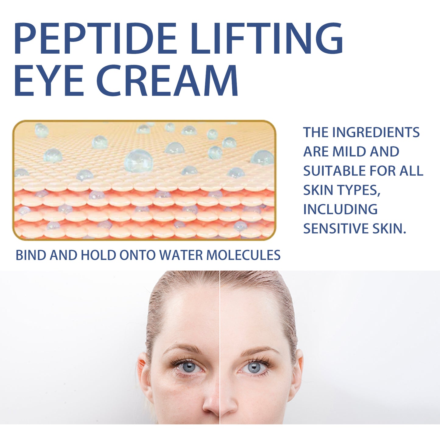 Peptide Lifting Eye Cream, Moisturize The Skin Around The Eyes, Improve The Eyes And Fade Fine Lines Health & Beauty Health Eprolo https://www.cyberehub.com