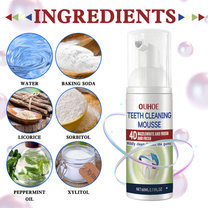Tooth Cleaning Mousse, Mouth Clean Fresh Bright White Anti-decay Foam Toothpaste Health Eprolo https://www.cyberehub.com