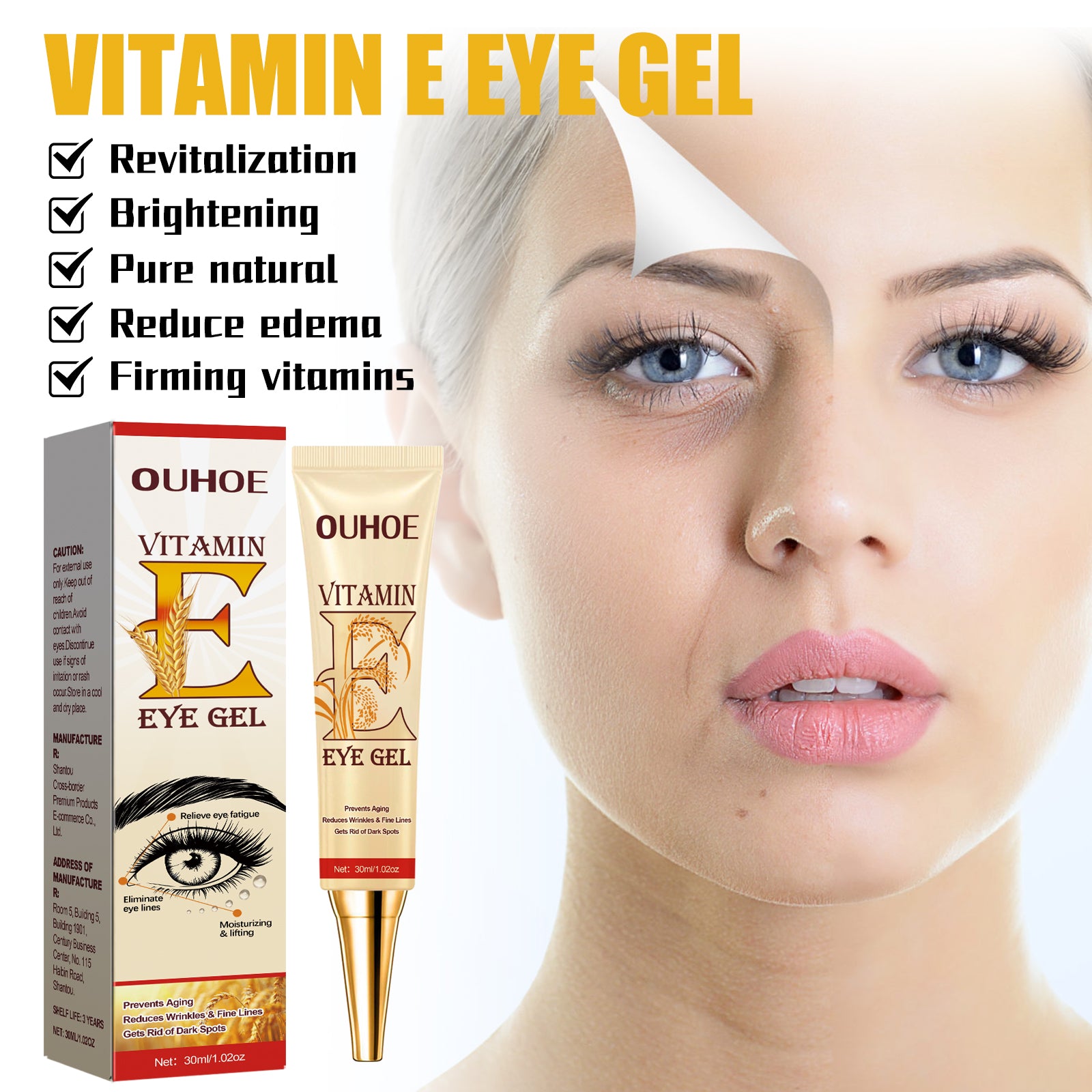 Vitamin E Eye Cream, Lightened Dark Circles Crow's Feet, Firmed And Moisturized Eye Cream Health Eprolo https://www.cyberehub.com