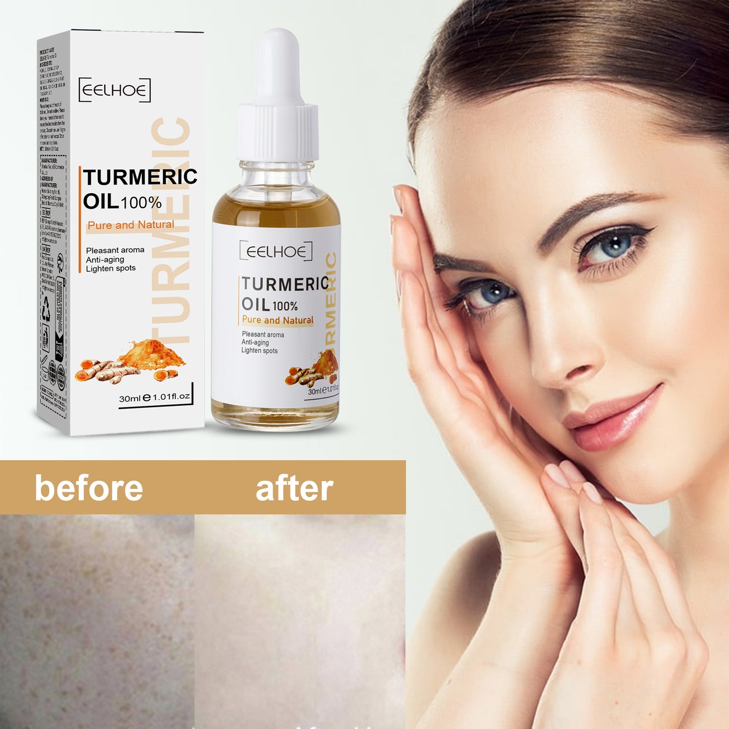 EELHOE Turmeric Correction Essence Facial Care Hydrating Moisturizing Gentle Moisturizing Skin Care Essence Health Eprolo https://www.cyberehub.com