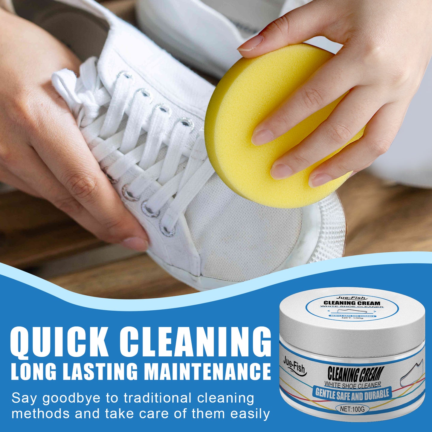 Jue-Fish Small White Shoes Cleaning Cream, Strong Decontamination Cleaning Cream Wash Sports Canvas Shoes To Remove Stains Home & Garden Home Goods Eprolo https://www.cyberehub.com