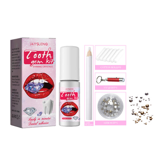 Jaysuing Tooth Gem Kit, Accessories Easy To Remove And Install Crystal Dental Drill Tooth Embellish Glitter Stick default title Health Eprolo https://www.cyberehub.com