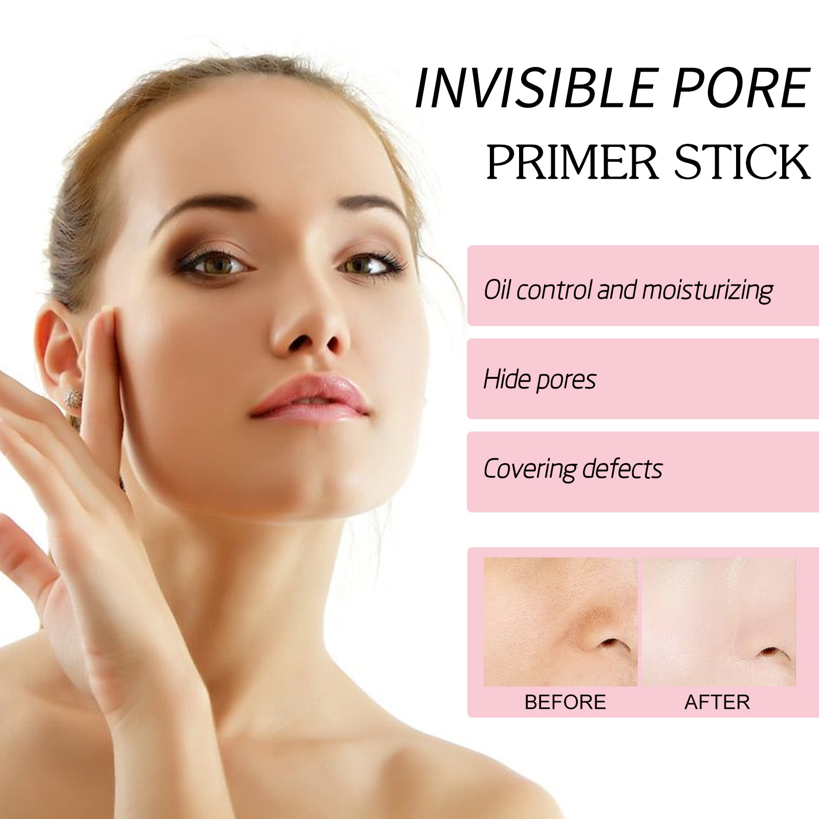 Pore Invisible Stick, Brightening Skin Tone Concealer Invisible Pore Smoothing Pre-Makeup Stick Health Eprolo https://www.cyberehub.com
