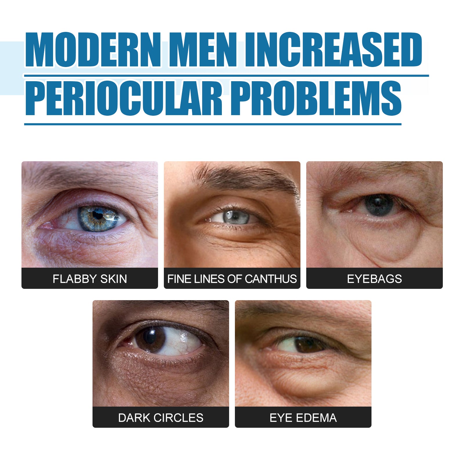 Men's Eye Serum Reduces Fine Lines, Bags, Dark Circles, Moisturizes, Firming, Brightening And Anti-Aging Eye Area Health & Beauty Health Eprolo https://www.cyberehub.com