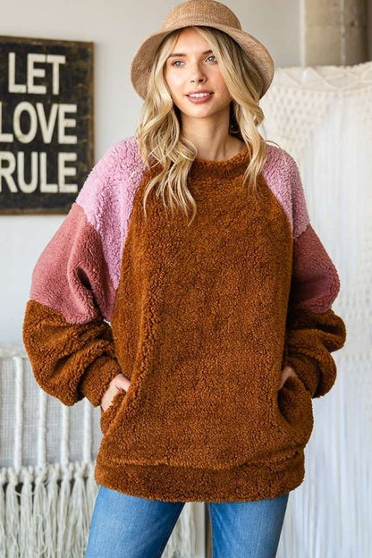 Culture Code Color Block Faux Fur Raglan Sleeve Sweatshirt Brown Apparel/Tops Culture Code Ship from USA TikTok Tops Trendsi USPS Walmart Walmart Apparel Trendsi https://www.cyberehub.com