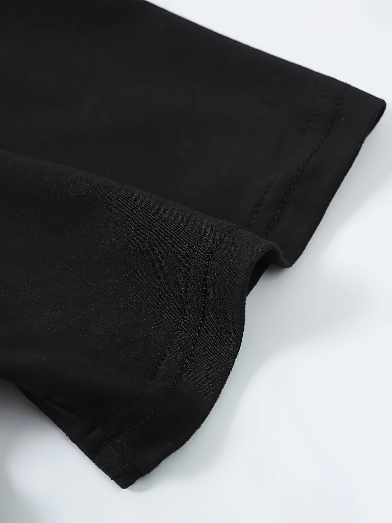 Men's Novel Letter Printed T-shirt, Polyester Blend, Casual Round Neck T-shirt, Machine Washed, Comfortable Regular Fit Apparel/Shirt/Graphic Shirt SNULLO https://www.cyberehub.com