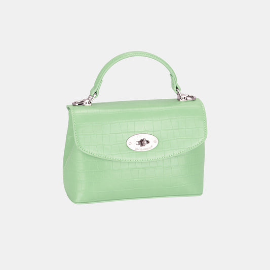 David Jones Texture PU Leather Handbag Light Green One Size David Jones Ship from USA TikTok USA Trendsi https://www.cyberehub.com