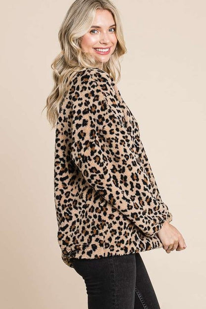 Culture Code Leopard Faux Fur Round Neck Top Apparel/Tops Culture Code Ship from USA TikTok Tops Trendsi USPS Walmart Walmart Apparel Trendsi https://www.cyberehub.com